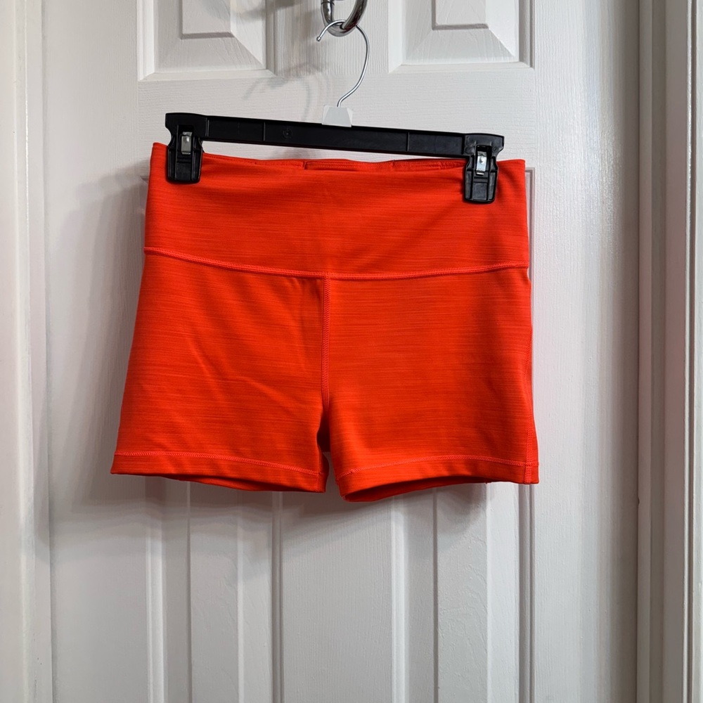 ATHLETA Ultimate Women's Racing Red 3” Shorts, Size Small